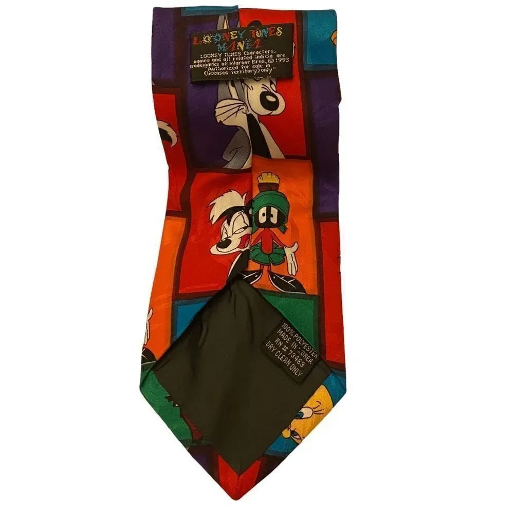 Looney Tunes Character Neck Tie | Bugs Bunny Daffy‎ Duck Marvin Martian